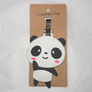Panda Black and White Luggage Tag 6 inches NWT